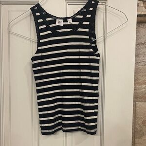 GAP Monochrome Striped Sleeveless Top